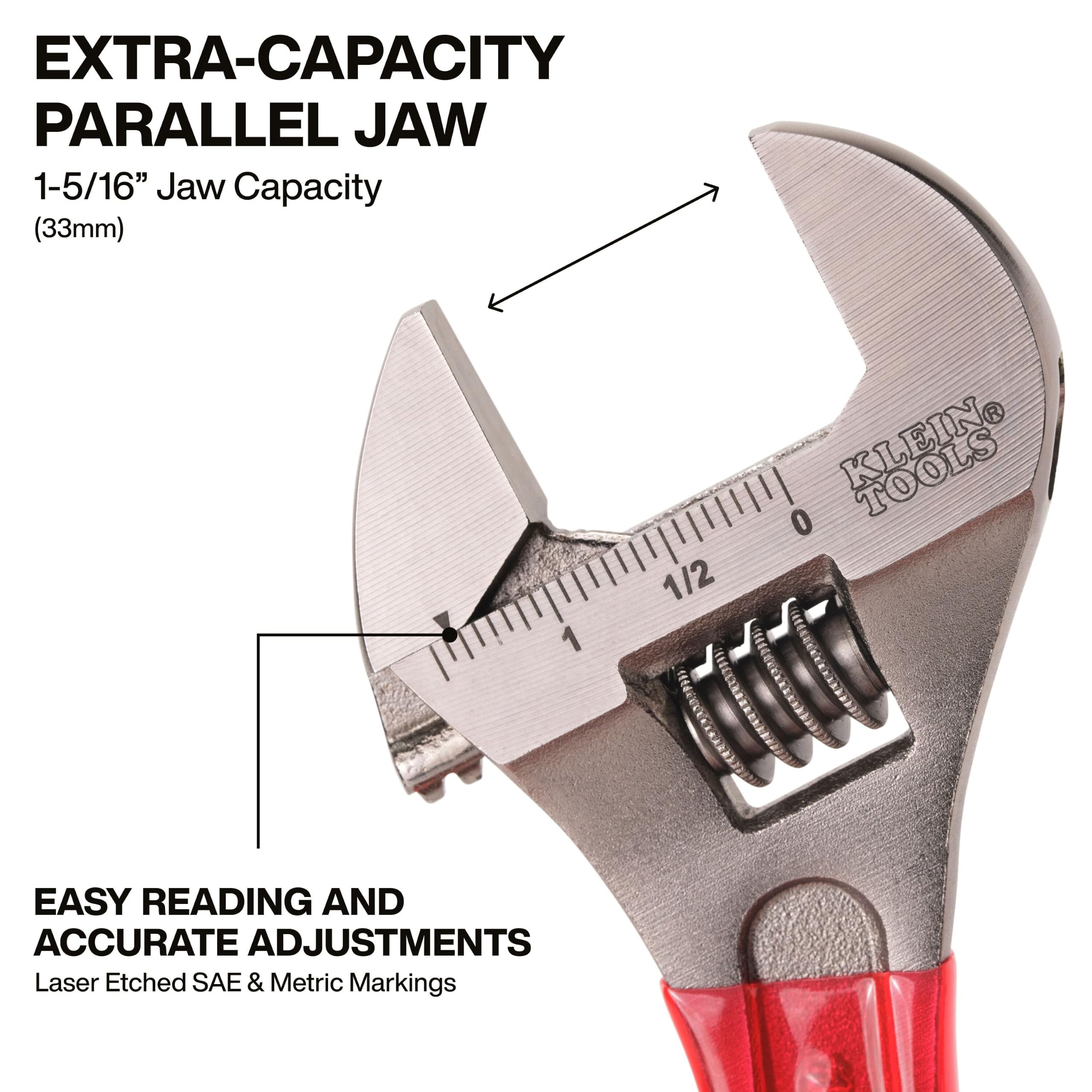 Klein Tools D507-10 Adjustable Wrench - 10 Inch -2 Klein Tools D507-10 Adjustable Wrench - 10 Inch -2
