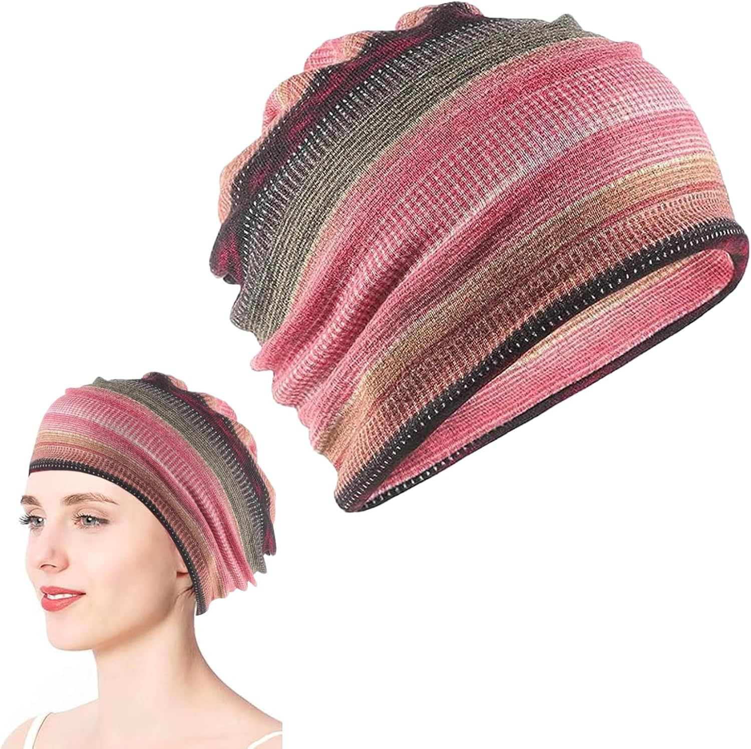 Gunwon 1Pieces Cotton Chemotherapy Hats Soft Caps Cancer Headwear,Satin