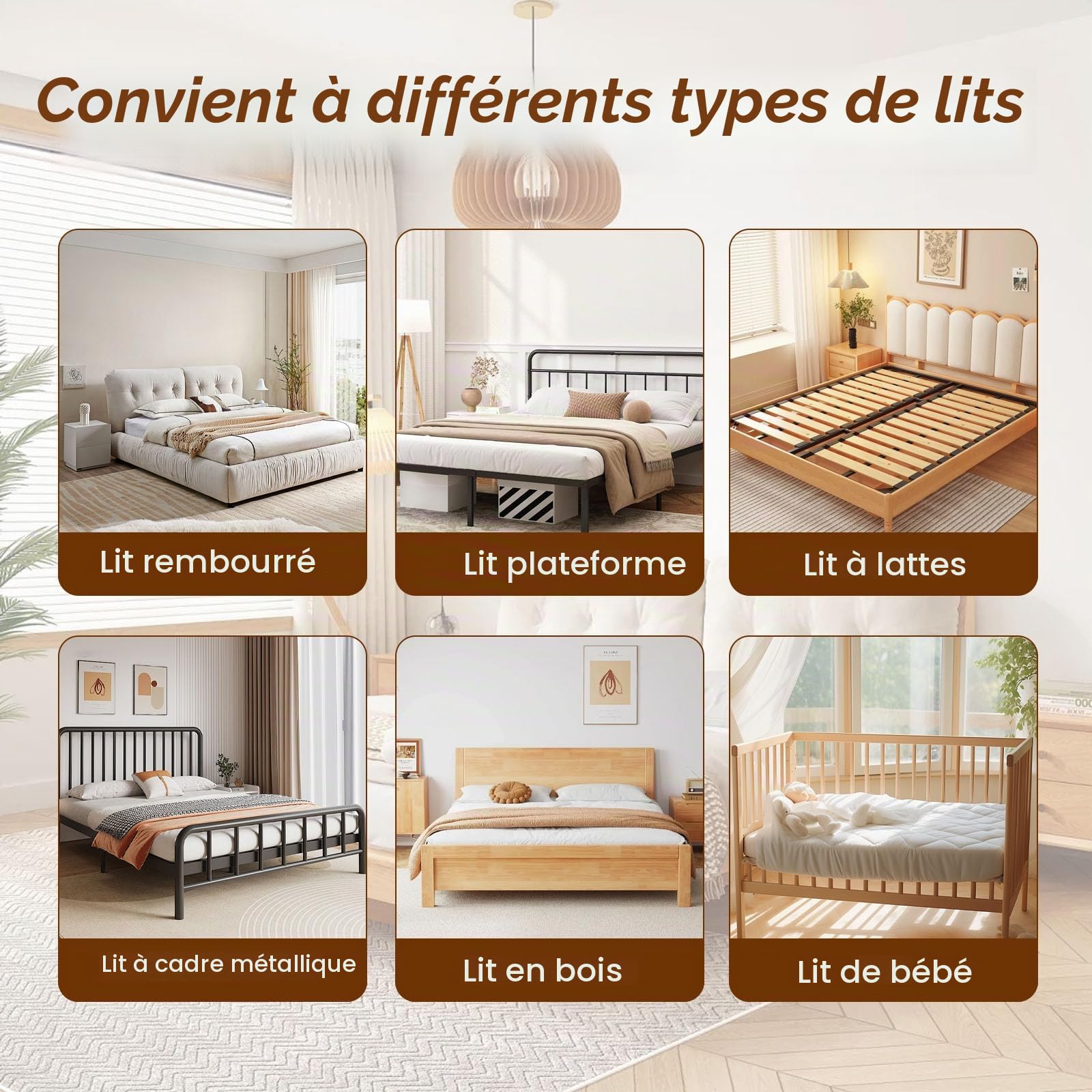 Adulte De Securite Lit, Barrière Lit,Barriere De Sécurité Pour Lit enfant | 150cm De Long,Protection Latérale,Adaptée Aux Lits Pour Adultes d'Une Longueur Minimale De 196cm