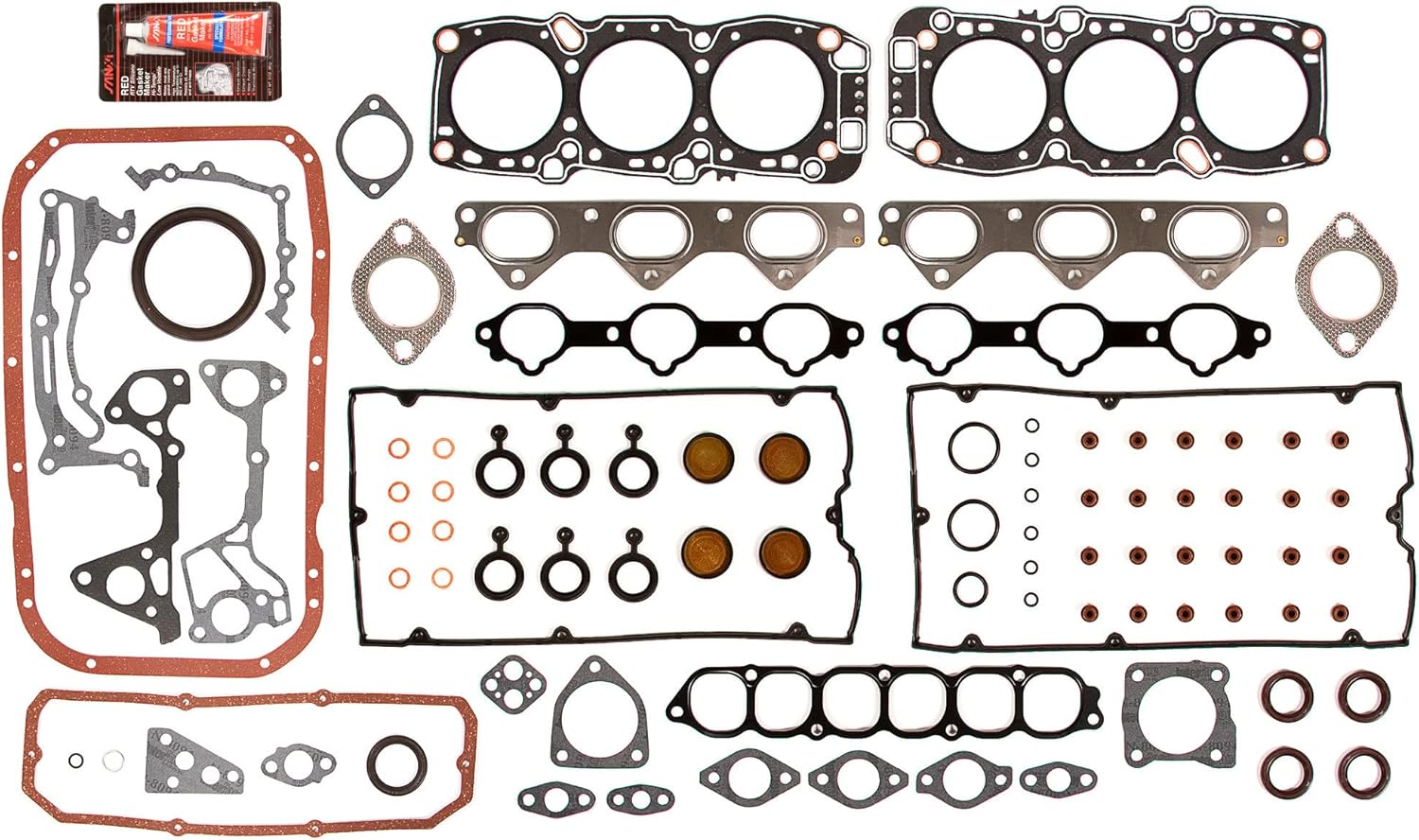 MA-4216918917 Full Gasket Set Compatible With/For Mitsubishi 3000GT & VR4 3.0L 6G72 DOHC