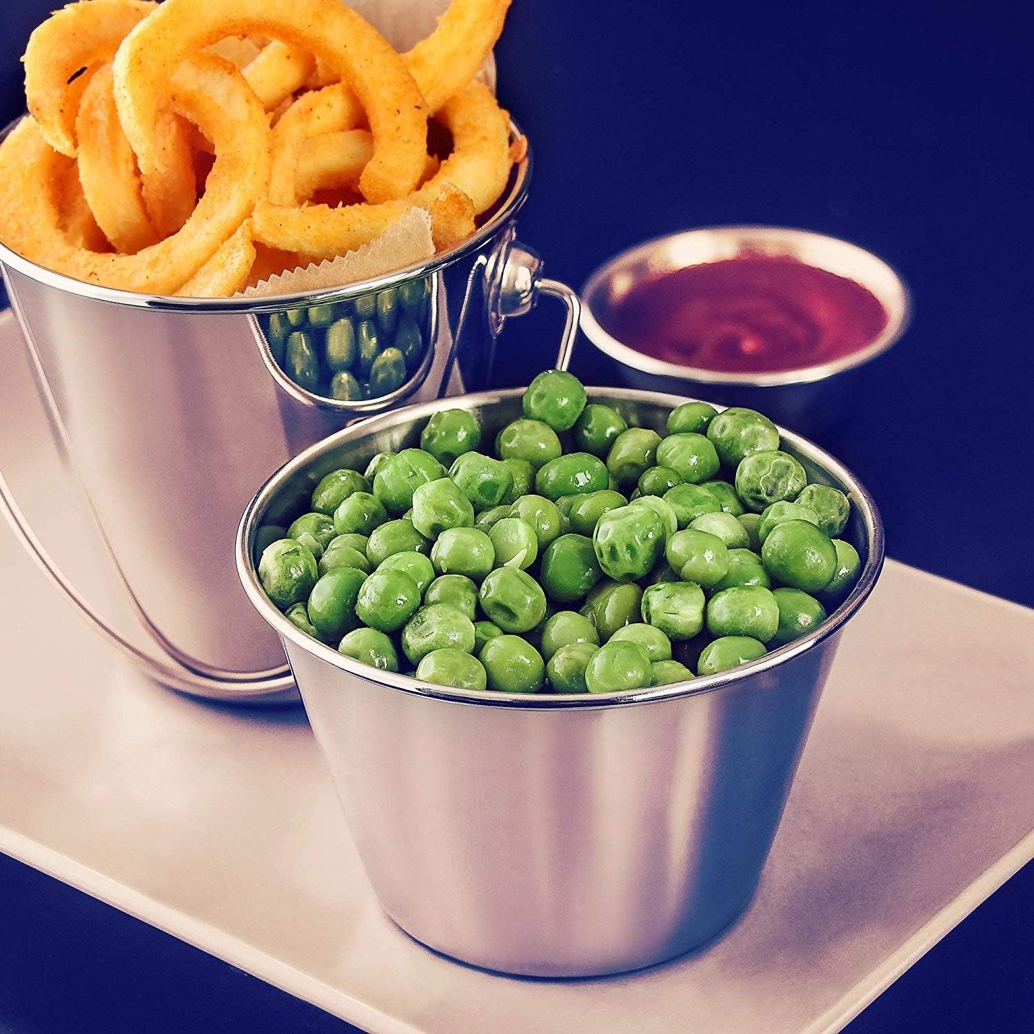 Stainless Steel Ramekins 8oz / 227ml Set of 4 Sauce Pots, Condiment