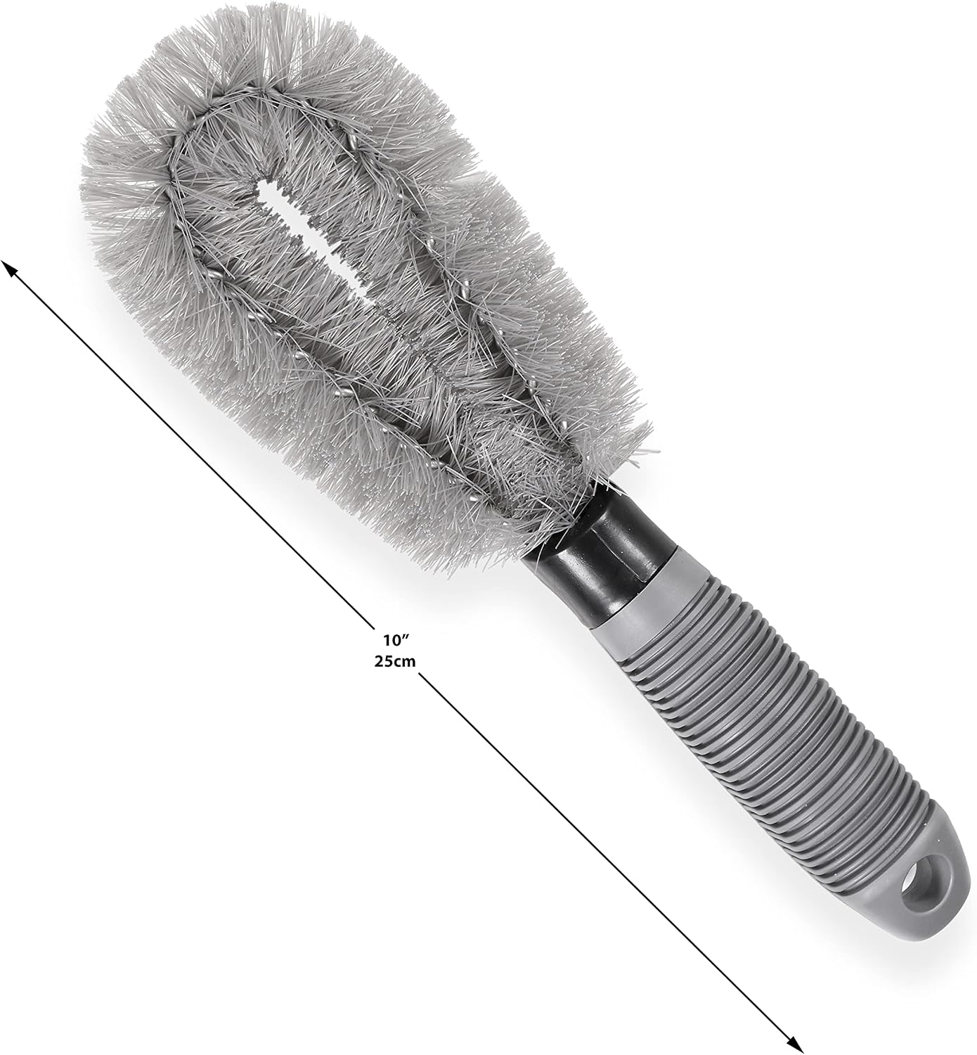 Chenille Microfiber Wash Mitt - Blue Thick and Absorbent Scratch Free Car Wash Mitt - Complete with Wheel Brush