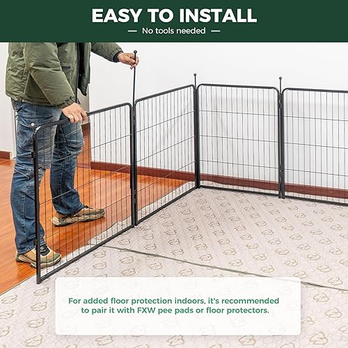 Miniatura 152 de FXW Rollick - Corralito para perros para patio, campamento con casa rodante, patentado, 50 pulgadas, 8 paneles