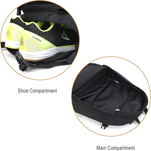 Miniatura 6 de Mochilas impermeables de tamaño 45L o 60 L para viajes de corta y larga distancia, deportes al aire libre, montañismo, senderismo, camping, Negro -,