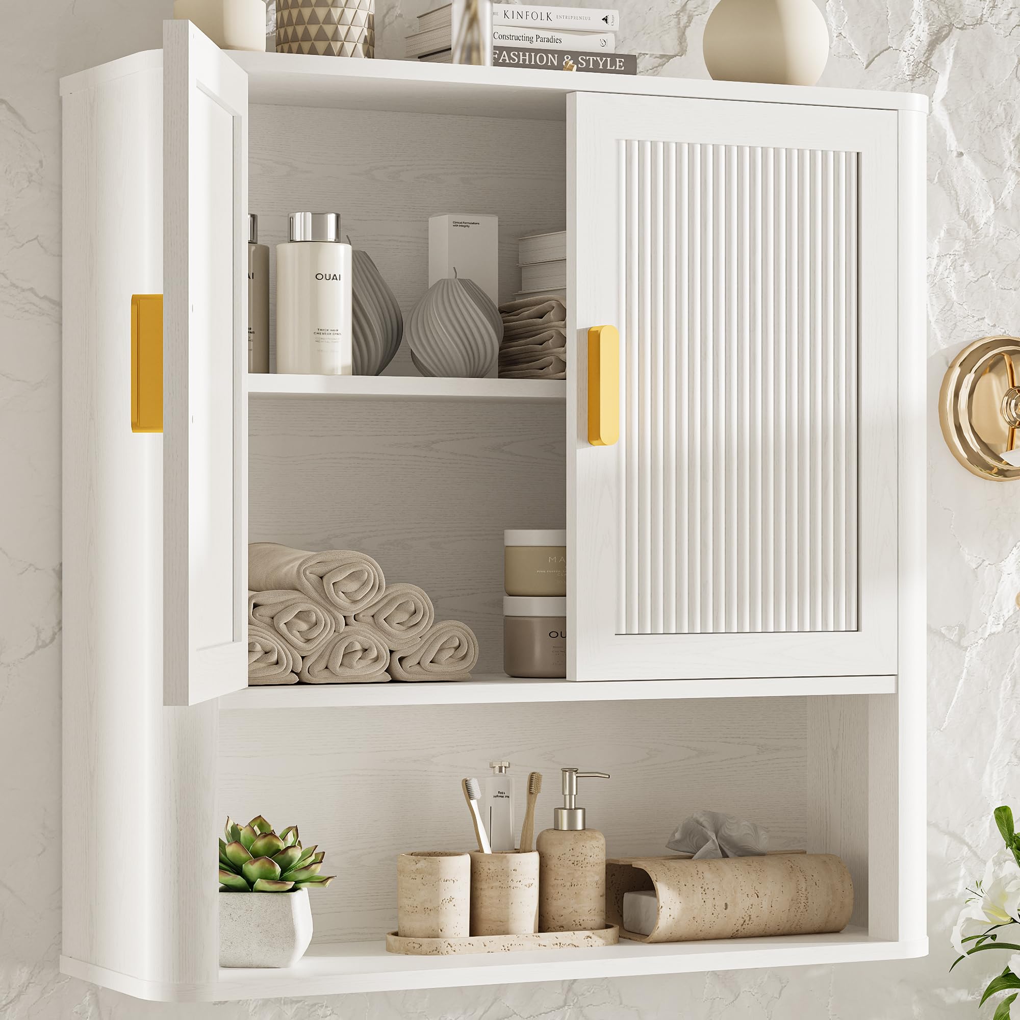 INNOD Fluted Wall Cabinet