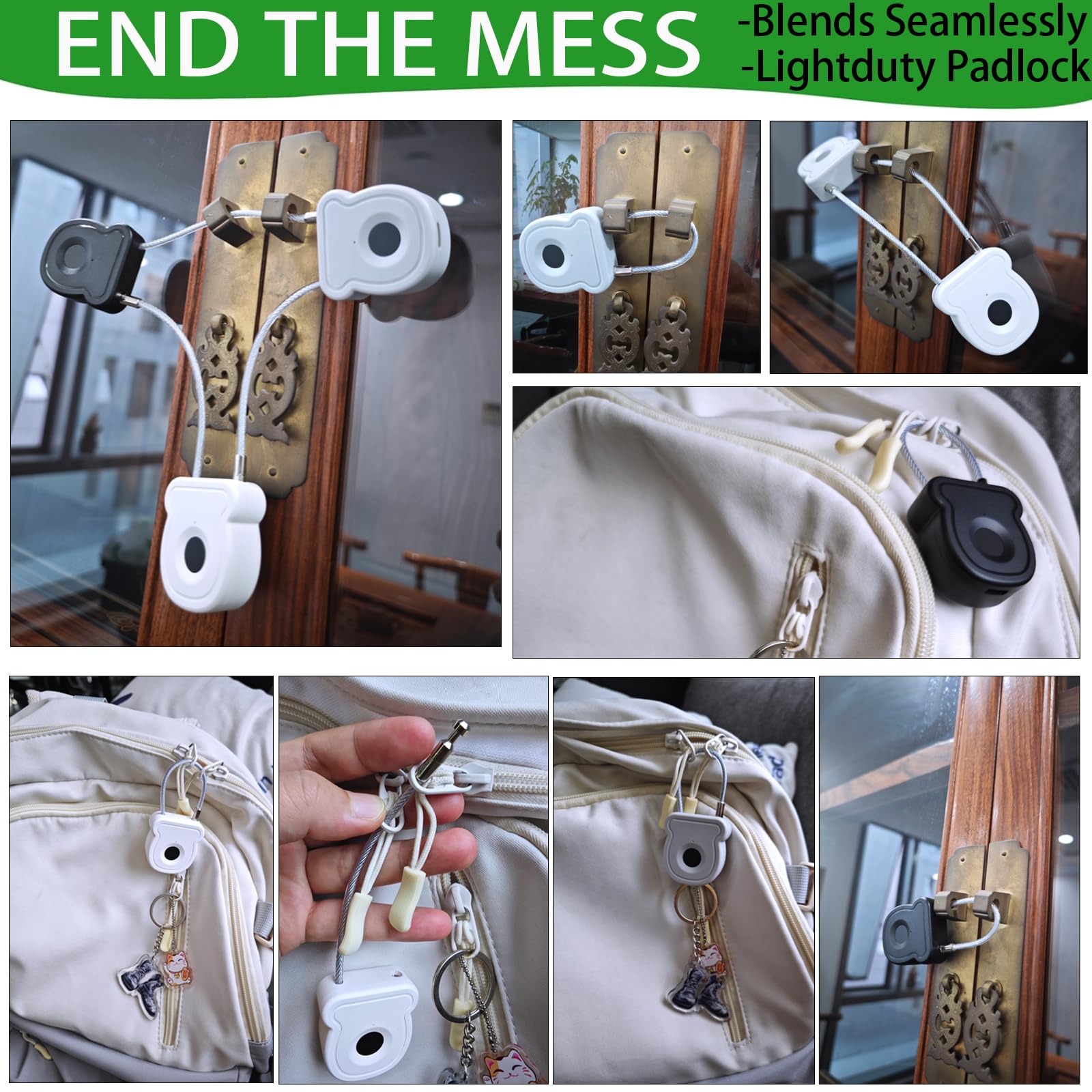 Candado de huellas dactilares para casillero de gimnasio con llave USB, cerradura biométrica de 20 usuarios para equipaje, mochila, caja de herramientas, maleta, bolsa con cremallera