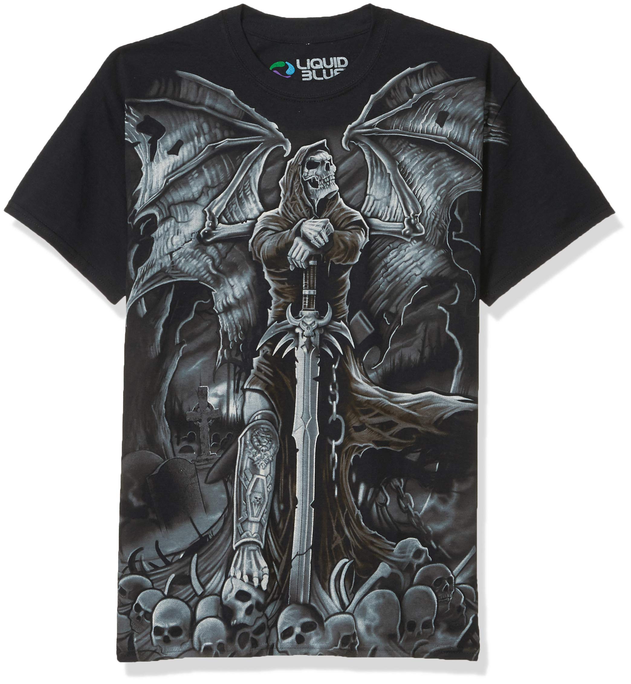 Liquid Blue Men's Gravestone Reaper T-Shirt