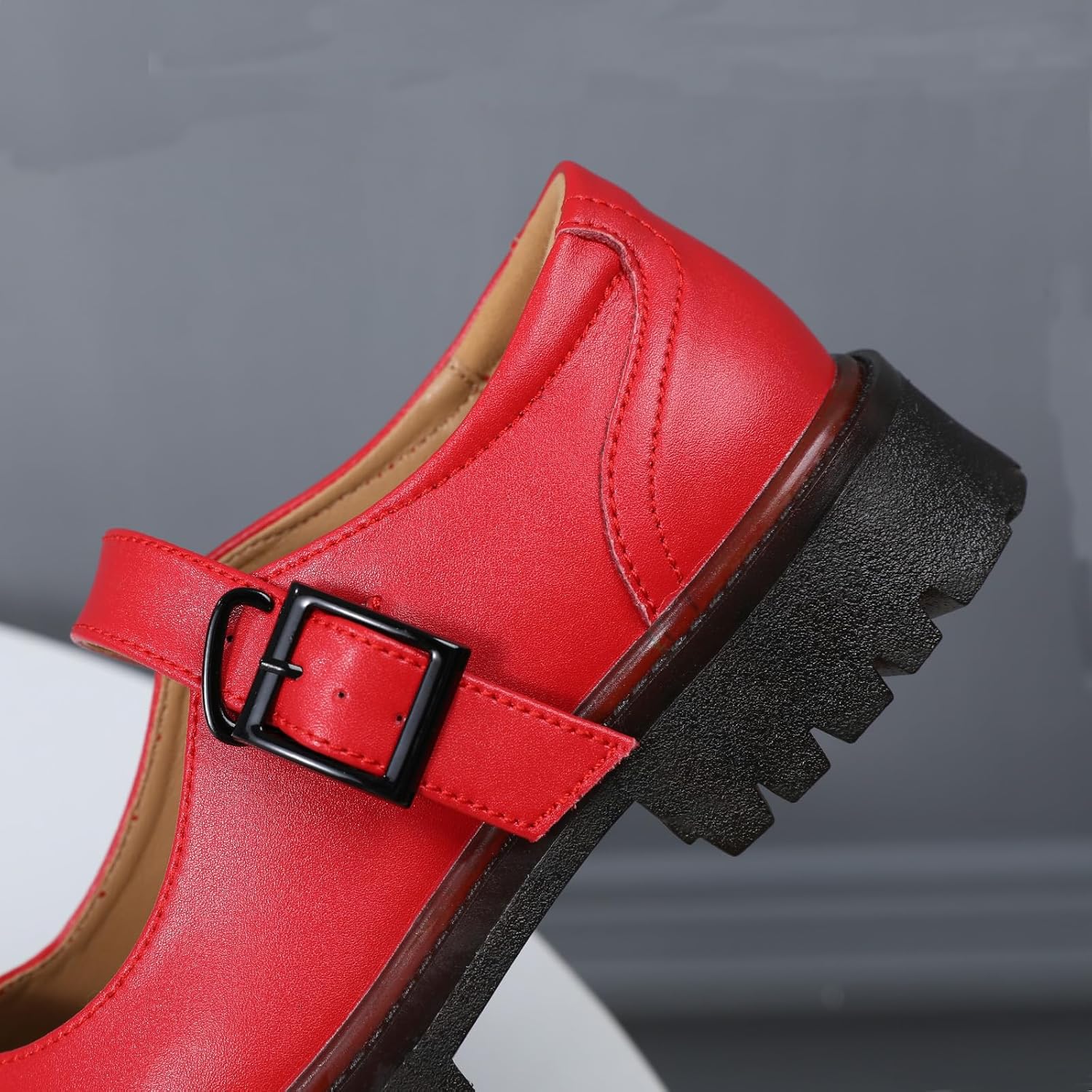 XMM Mary Jane Shoes Women Flat Mary Janes for Womens Comfort Dressy Casual School Cute Non-Slip Work Shoes - Image 5