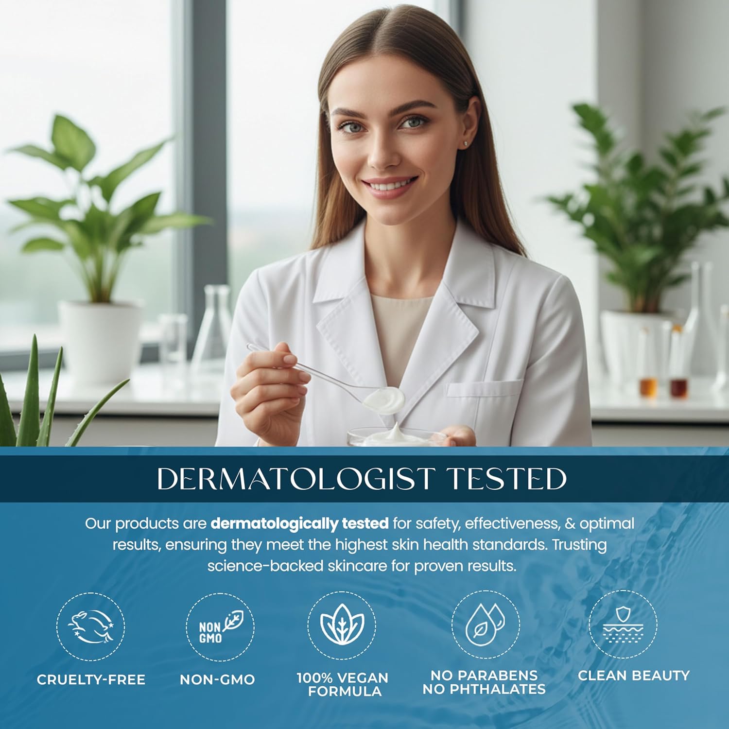 Hyaluronic Acid & Collagen Face Moisturizer – Deep Hydration & Firming Cream for Smooth, Youthful Look – Dermatologist Tested, Korean Skin Care Set, Vegan, Clean Beauty – Day & Night Duo - Image 6