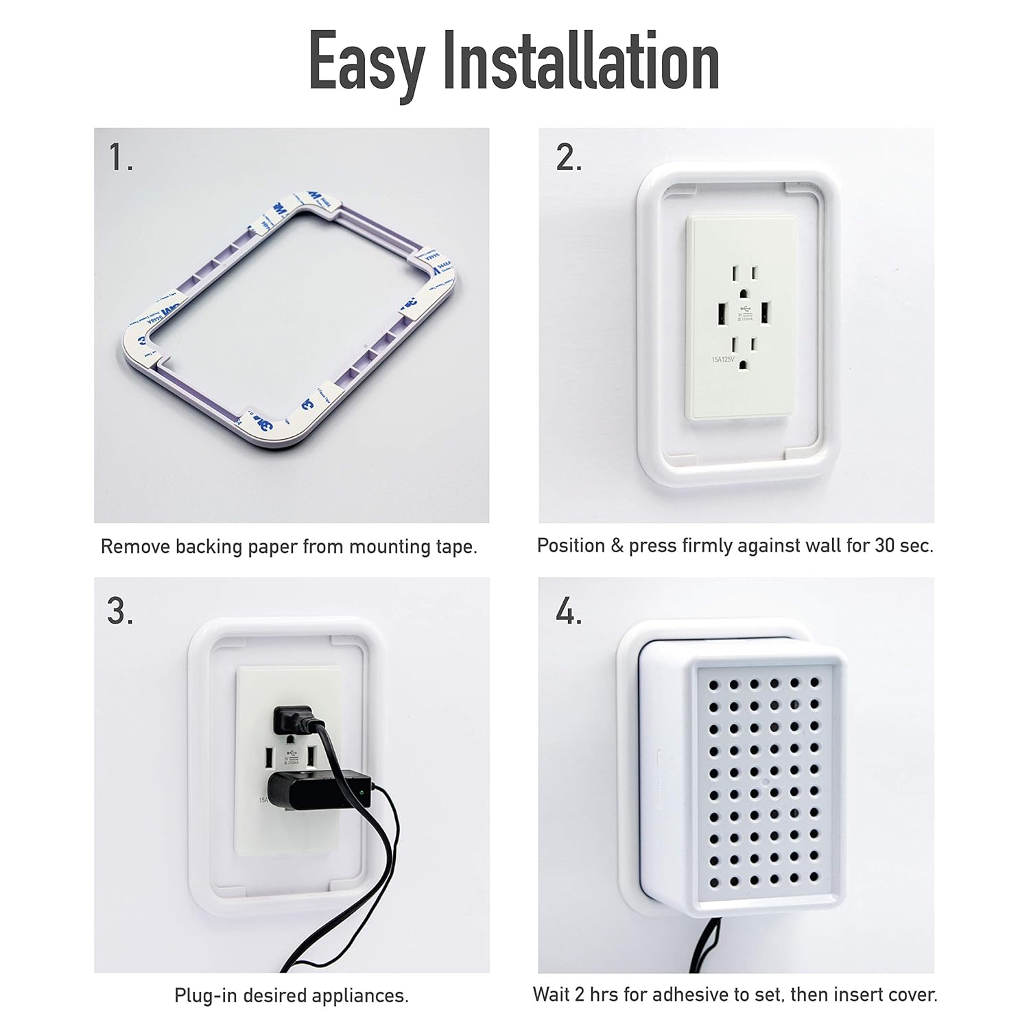 Baby Proof Outlet Cover Box | Plug Covers for Electrical Outlets | Wall Plug Socket Protectors | Outlet Covers | Baby Safety & Childproof Locks : Baby