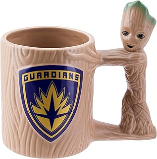 Taza Groot – Producto oficial Guardians of the Galaxy, taza de cerámica para té, regalo original para fans de GOTG, capaci…