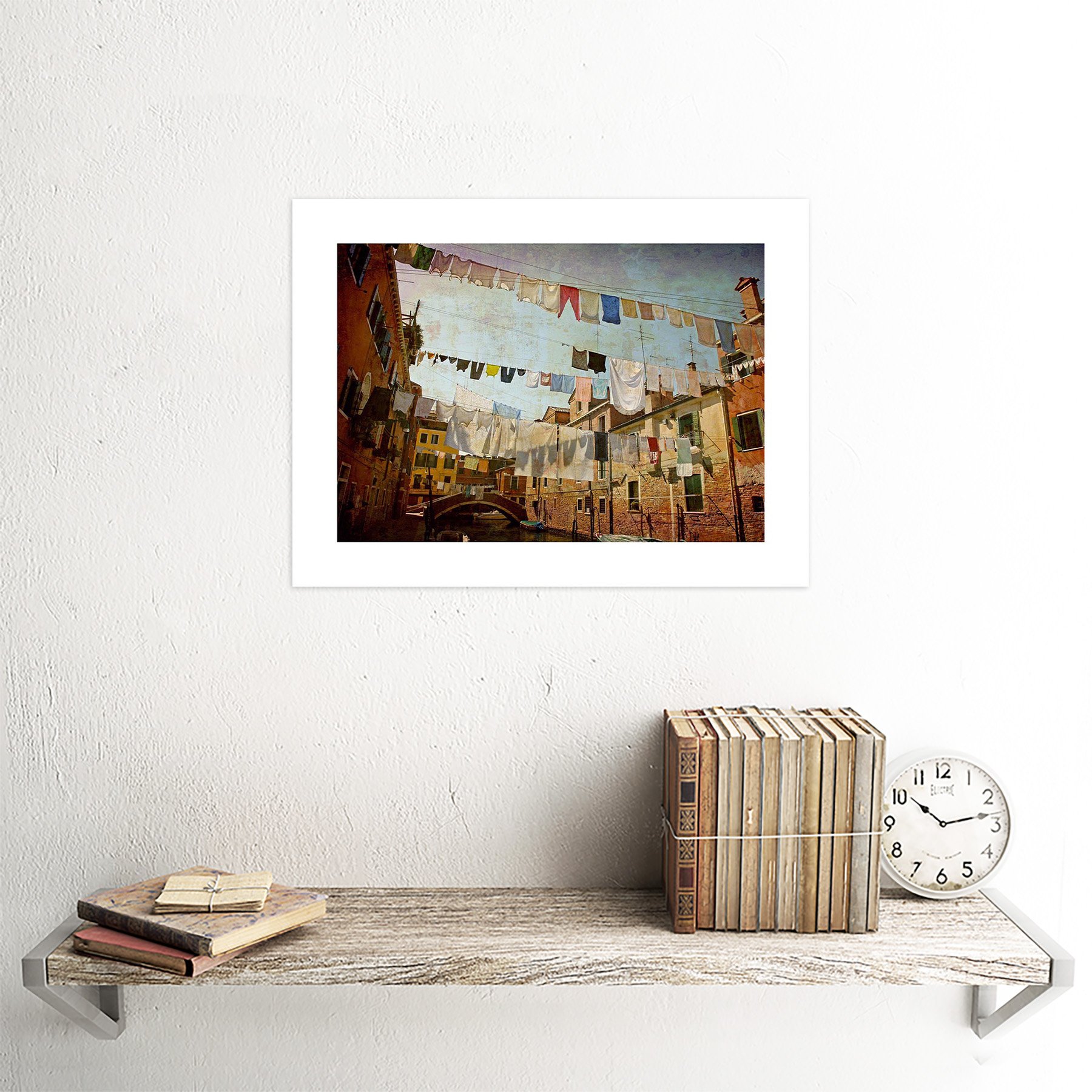 Wee Blue Coo Italien Skyline Geburtstagskarte – 17,5x12,5cm, Hochwertiger Druck, Innen Blank