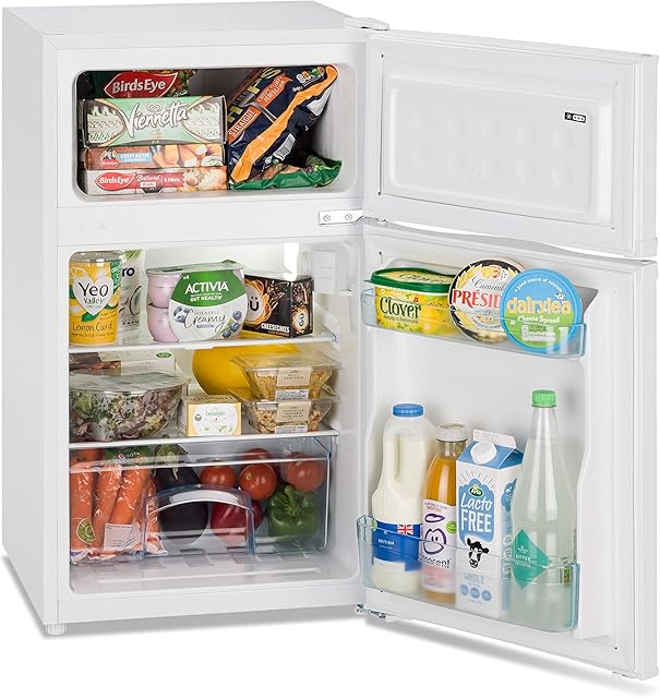 IceKing IK2022W.E 85L Undercounter Fridge Freezer | 47cm 2 Door White Fridge Freezer