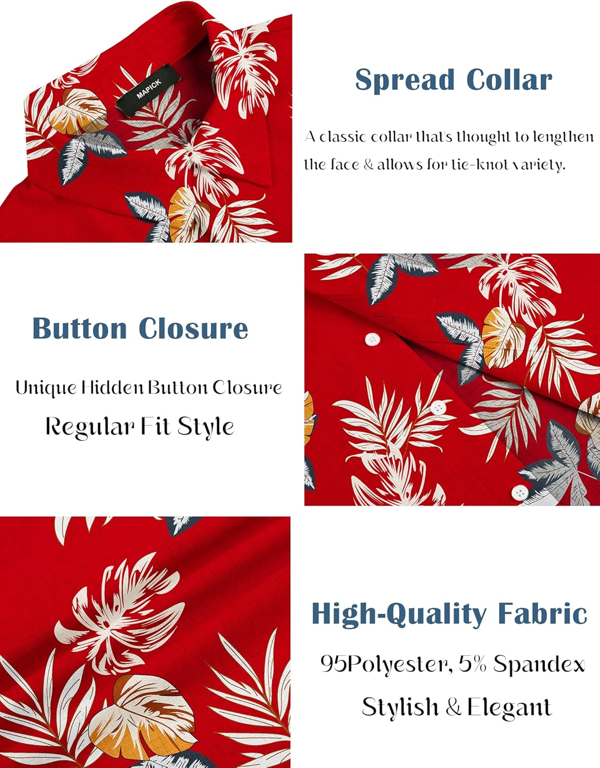 MAPICK Men's Linen Shirts Short Sleeve Button Down Casual Shirt Business Dress Clothing Beach Fashion Summer Tops - Image 5