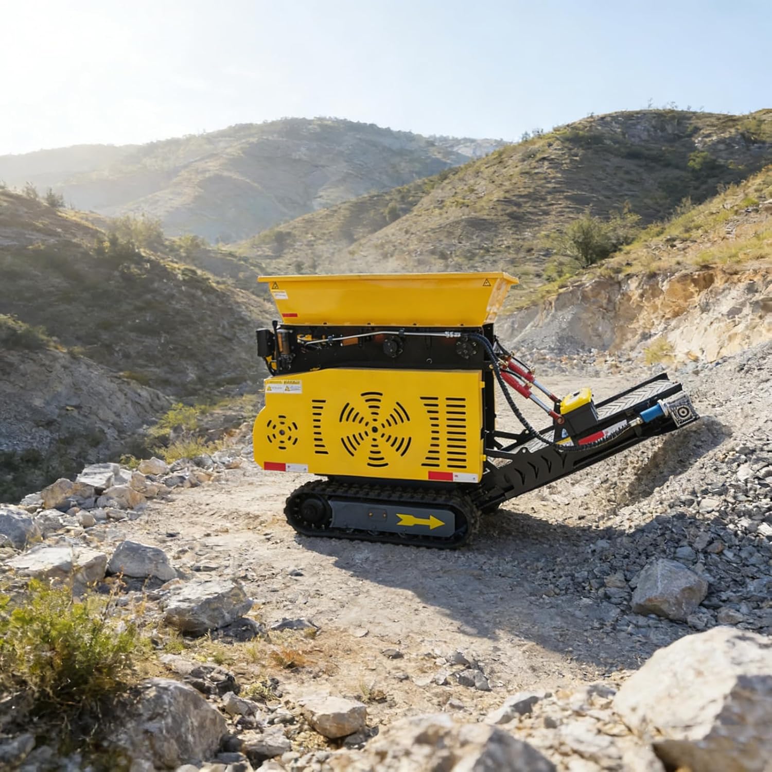 Small Tracked Mobile Crushing Machine Portable Rock Crusher for Quarry Mining and Construction Projects