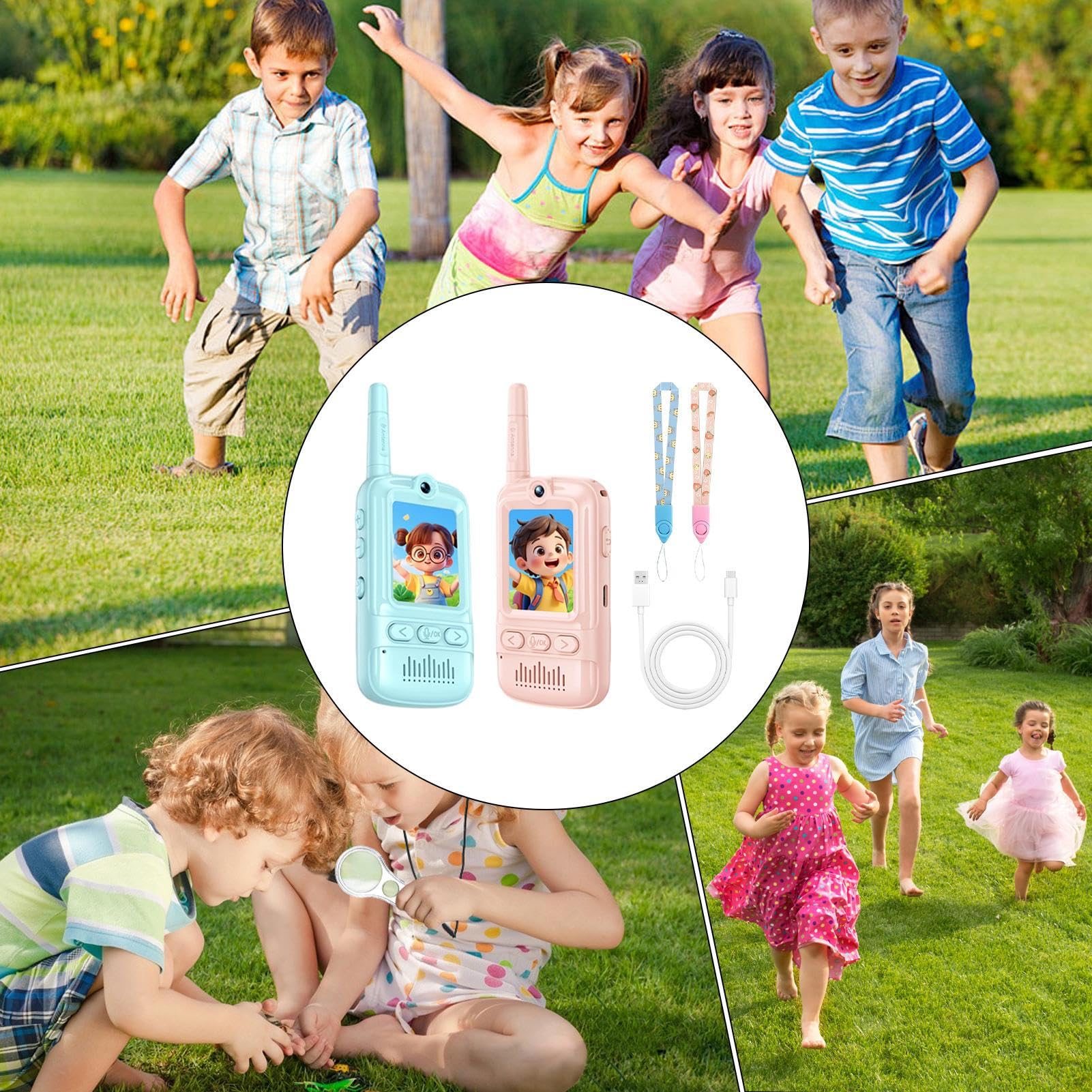 Talkie-walkie pour 2 Pièces d'Extérieur pour Interaction Parent-Enfant