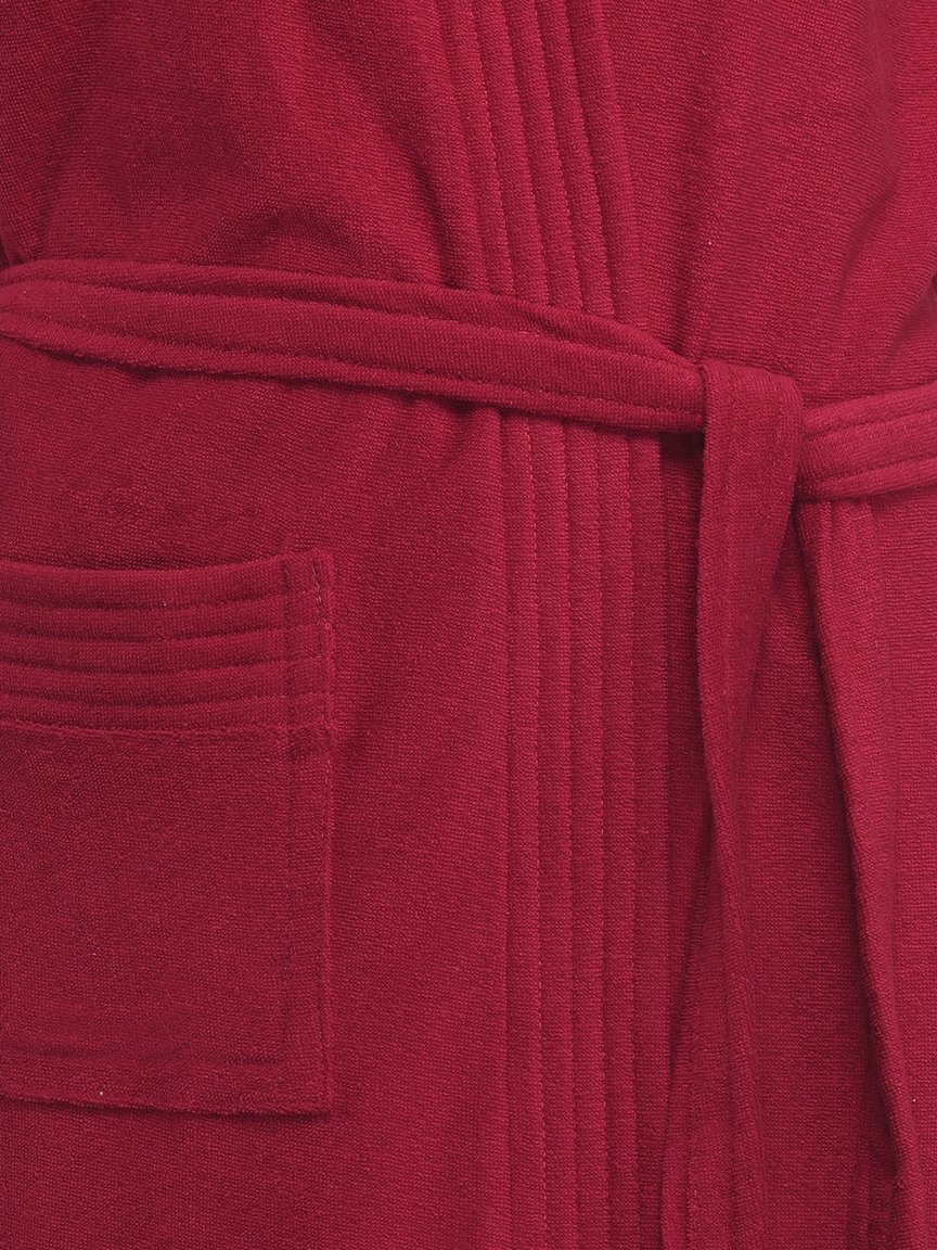 SAND DUNE Half Sleeve Soft Cotton Knee Length Bathrobe for Women & Girl (Red) (XXXL) 3
