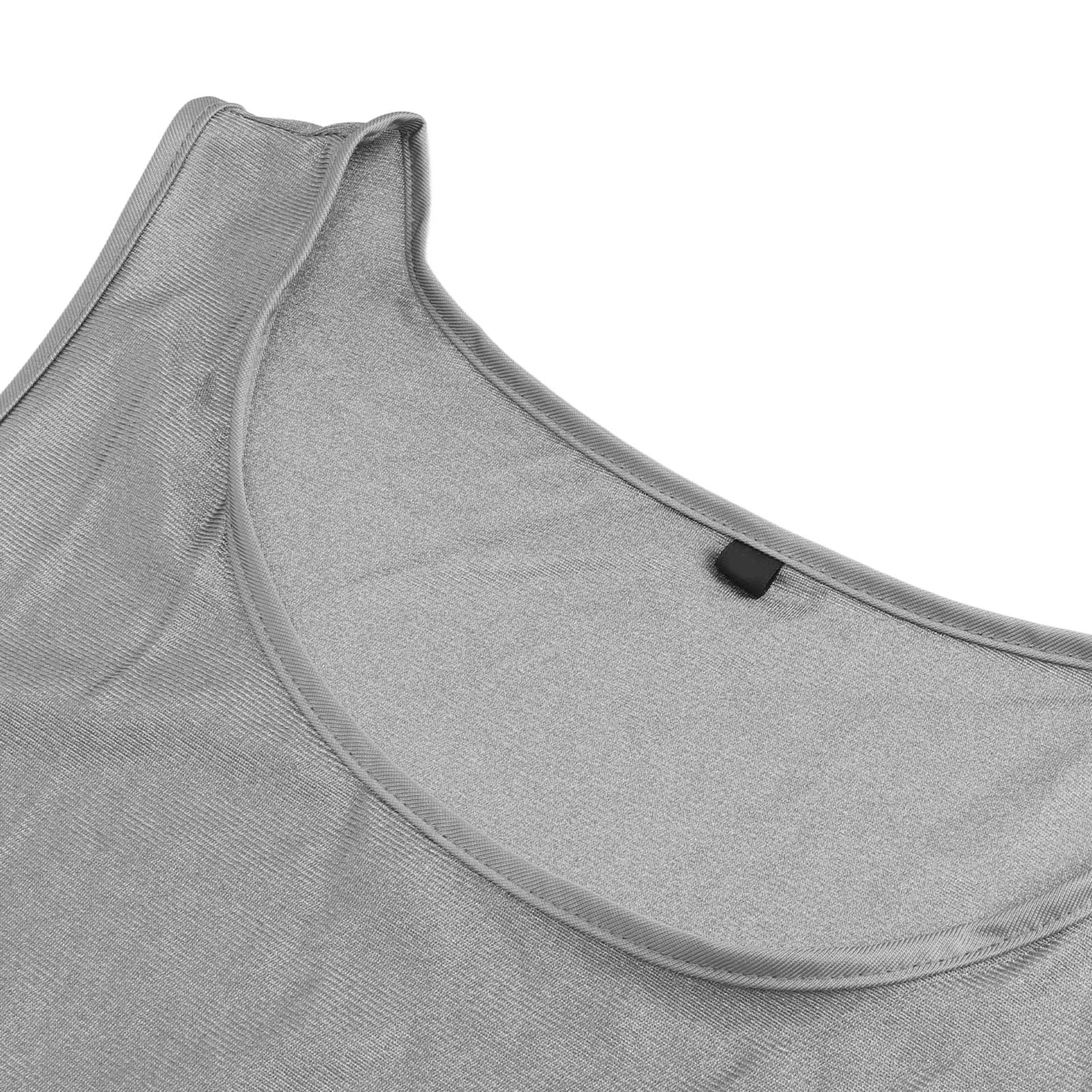 Pyhodi Chaleco de Bloqueo EMF, Ropa Antiradiación, Camiseta sin Mangas de Protección para Hombres de Fibra Plateada, Blindaje de SeñAl WiFi, Protección contra la Radiación sin Mangas