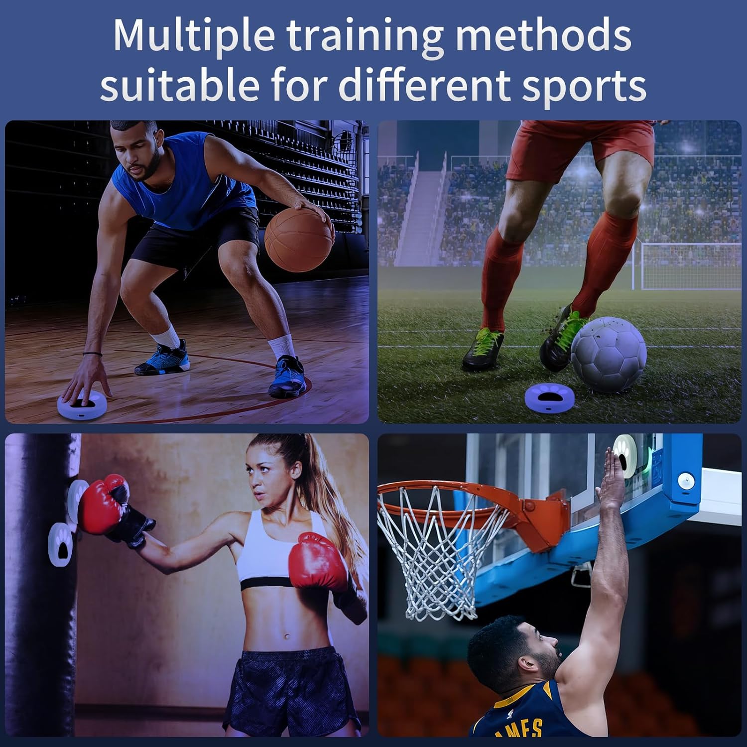 Reaction Training Light Kit, Hand Eye Coordination Reflex Training Pods, Quick Reaction Agility Training Lights Games for Athletes, Physical Therapists & Fitness Trainers Sports