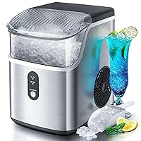 Vista 9 de Máquina de hielo para encimera de pepitas con hielo de pellets masticable suave, limpieza automática, 34 libras/24 horas, máquina de hielo