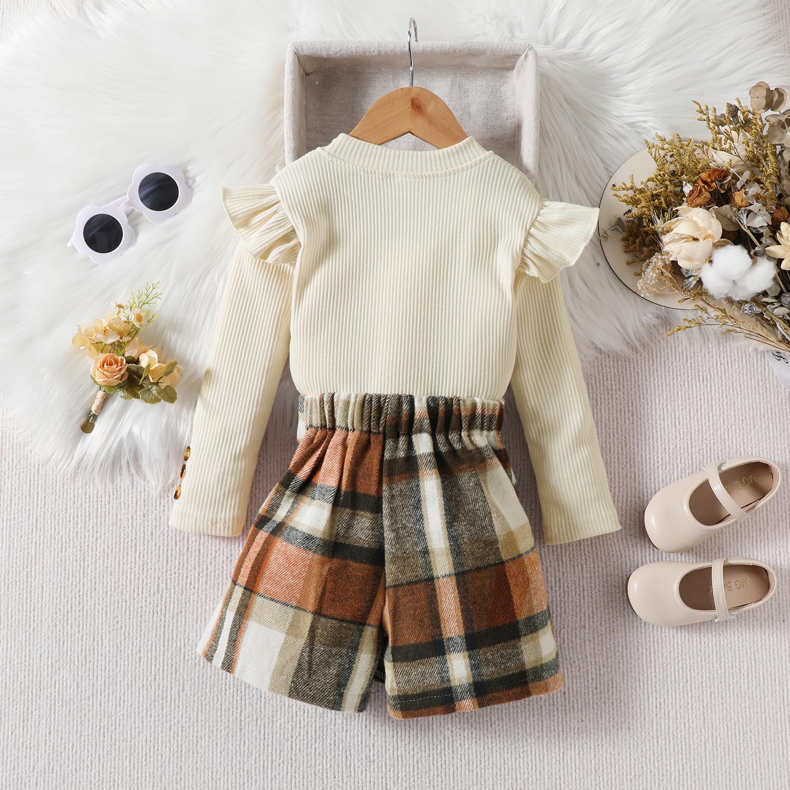 Miipat Completini Bambina Set di Vestiti Autunno Inverno Bambini Ragazze Abiti Maniche Lunghe Pullover con Mini Gonne Set di Abbigliamento Abiti per Ragazze