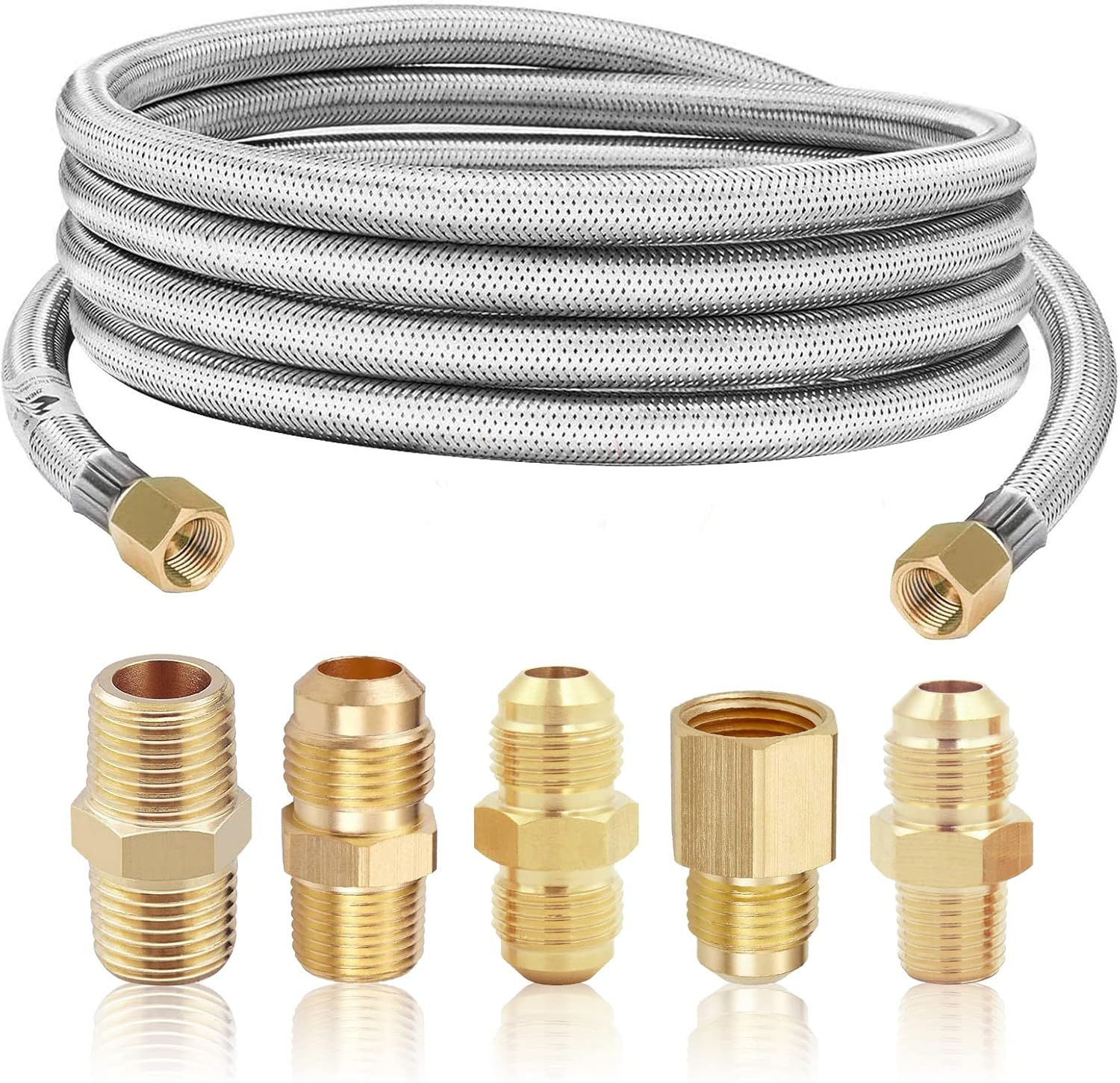 Buy MCAMPAS 10 Feet High Pressure Braided Propane Hose Extension with