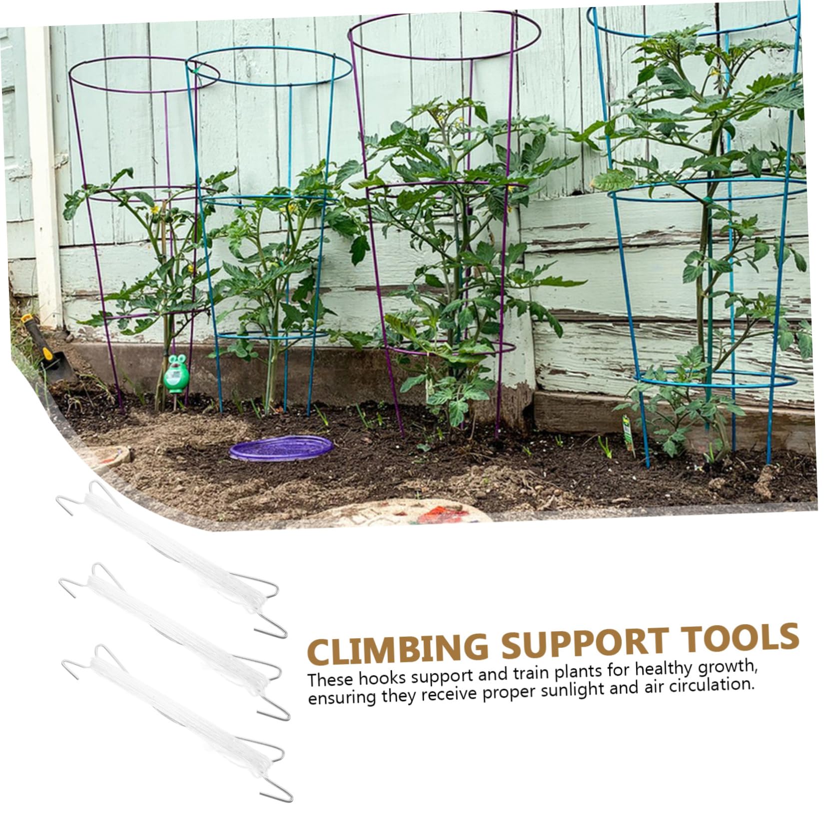 Didiseaon 5 Set di Ganci per Rampicanti per Piante Viti di Pomodoro Clip per Reti da Giardino Clip per Reti da Verdura Clip per Verdura per Giardino in Plastica