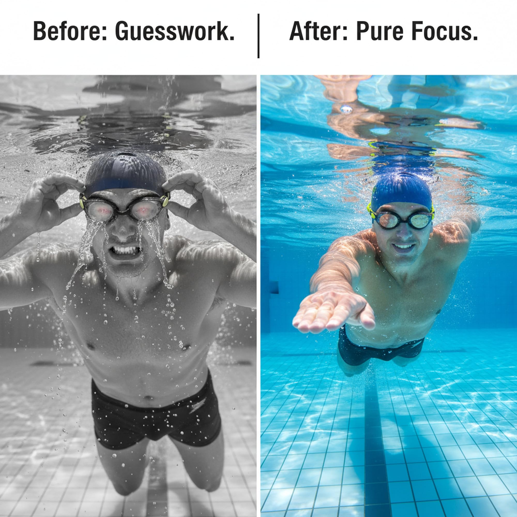 Seaflar Lunettes De Natation Hommes Femmes | Lunette Piscine Adulte AntibuéE éTanches Et RéSistantes Aux UV | Professionnelles Confortables Avec Pont Nasal Souple Lunette Piscine - 4