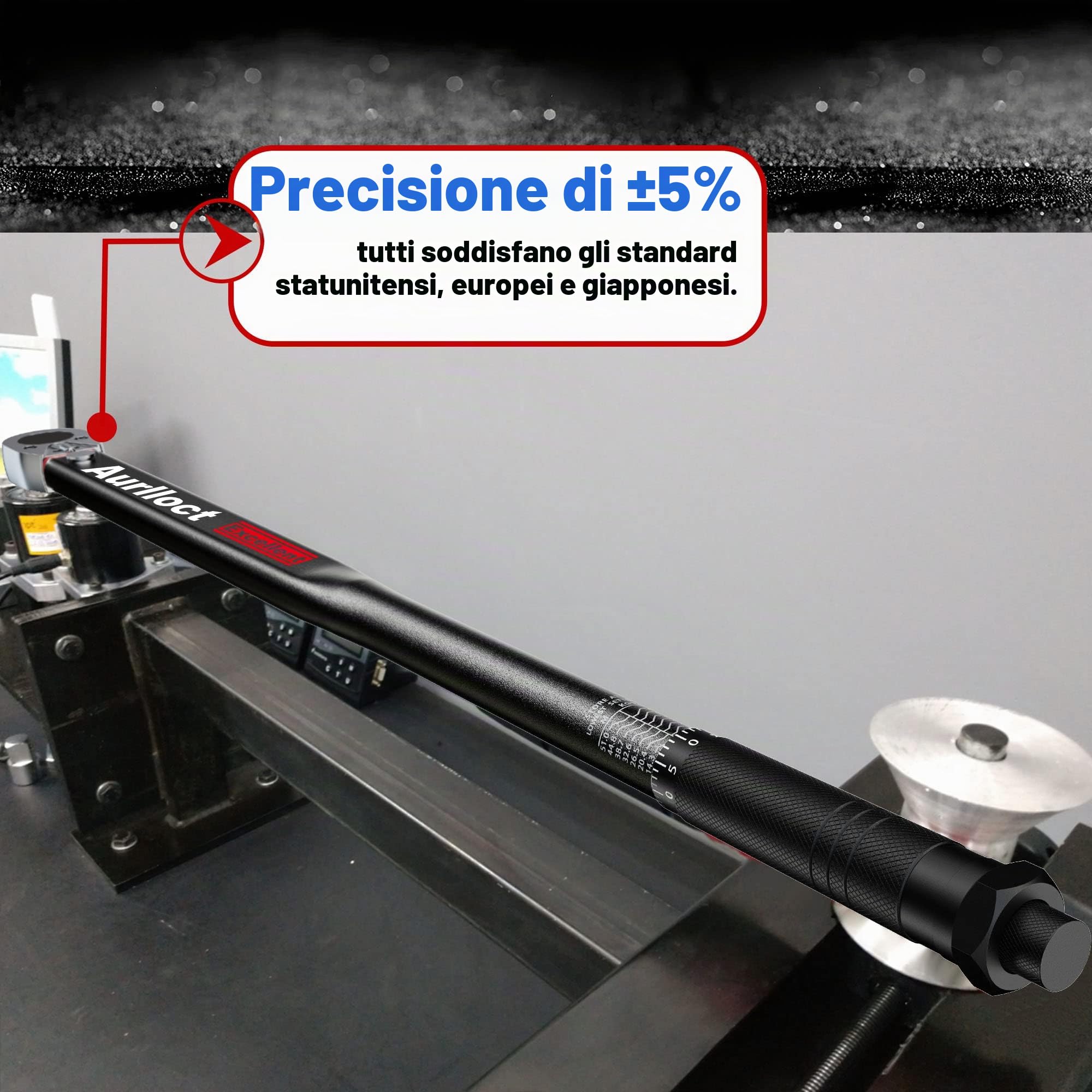 Chiave Dinamometrica 3/4", 50-500 Nm Chiavi Dinamometriche, ± 5% Precisione Chiave Strumento Compatibile con Camion, Moto, Chiave Dinamometrica auto Strumento