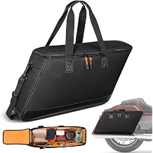 Amazicha Saddlebag Liner Bags 2 Pcs Hard Saddle Bags Insert Storage Bag 900D Oxford Motorcycle Saddlebag Organizer Fit for Harley Touring Road Glide Street Glide Road King Electra Glide 1993-2025