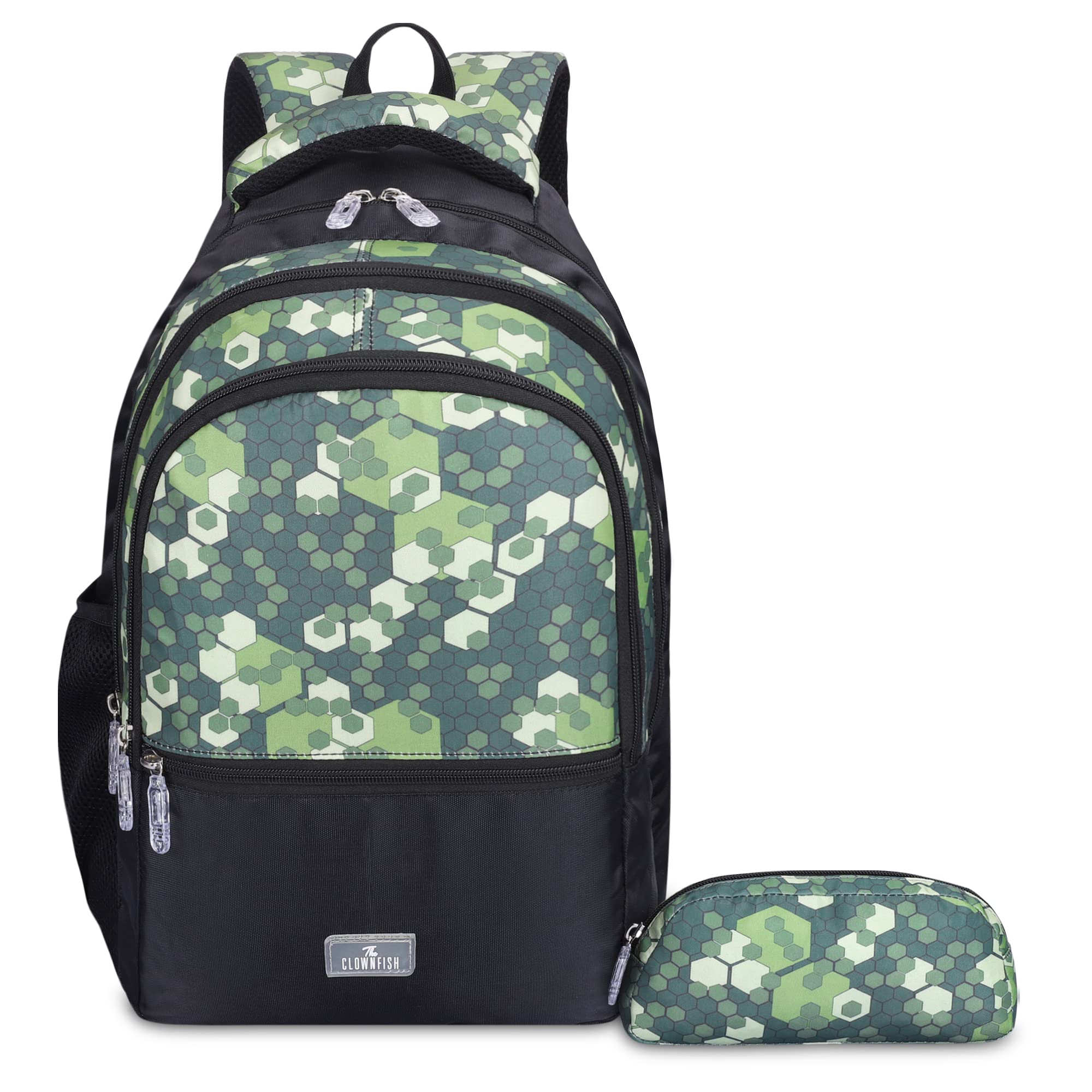 Edutrek Series Printed Polyester 36 L School Backpack with Pencil/Stationery Pouch School Bag Zip Pocket Daypack Picnic Bag For School Going Boys & Girls Age-10+ years-image-25
