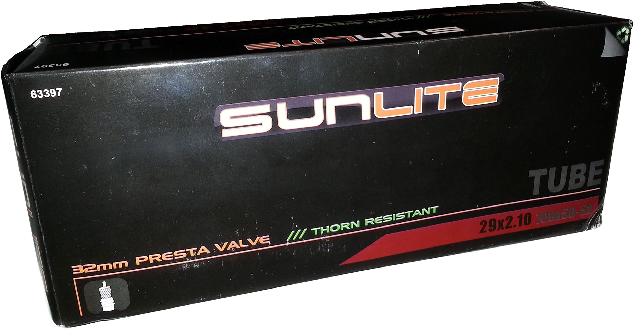 Sunlite Thorn Resist Tube, 29" x 2.10", Presta 32mm, Bicycles