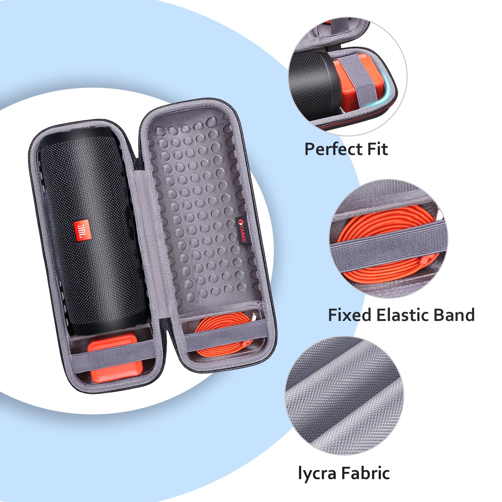 JBL FLIP4 専用ケース付き Amazon.com: XANAD Case for JBL Flip 4/3 or Flip Essential 2/1 or
