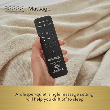 Beautyrest baselogic Level 3 Adjustable Base Bed Frame - Queen - Head & Foot Adjustability, Wireless Remote, Zero-Gravity and 3 Memory Presets, 1 Massage Setting, and USB A&C Charging Ports