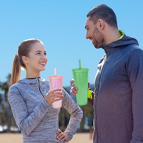 Miniatura 7 de KEUYE Pajitas compatibles con Starbucks, popotes de vidrio reutilizables para vasos de 16 onzas, 20 onzas, 24 onzas, 30 onzas, popotes Venti,