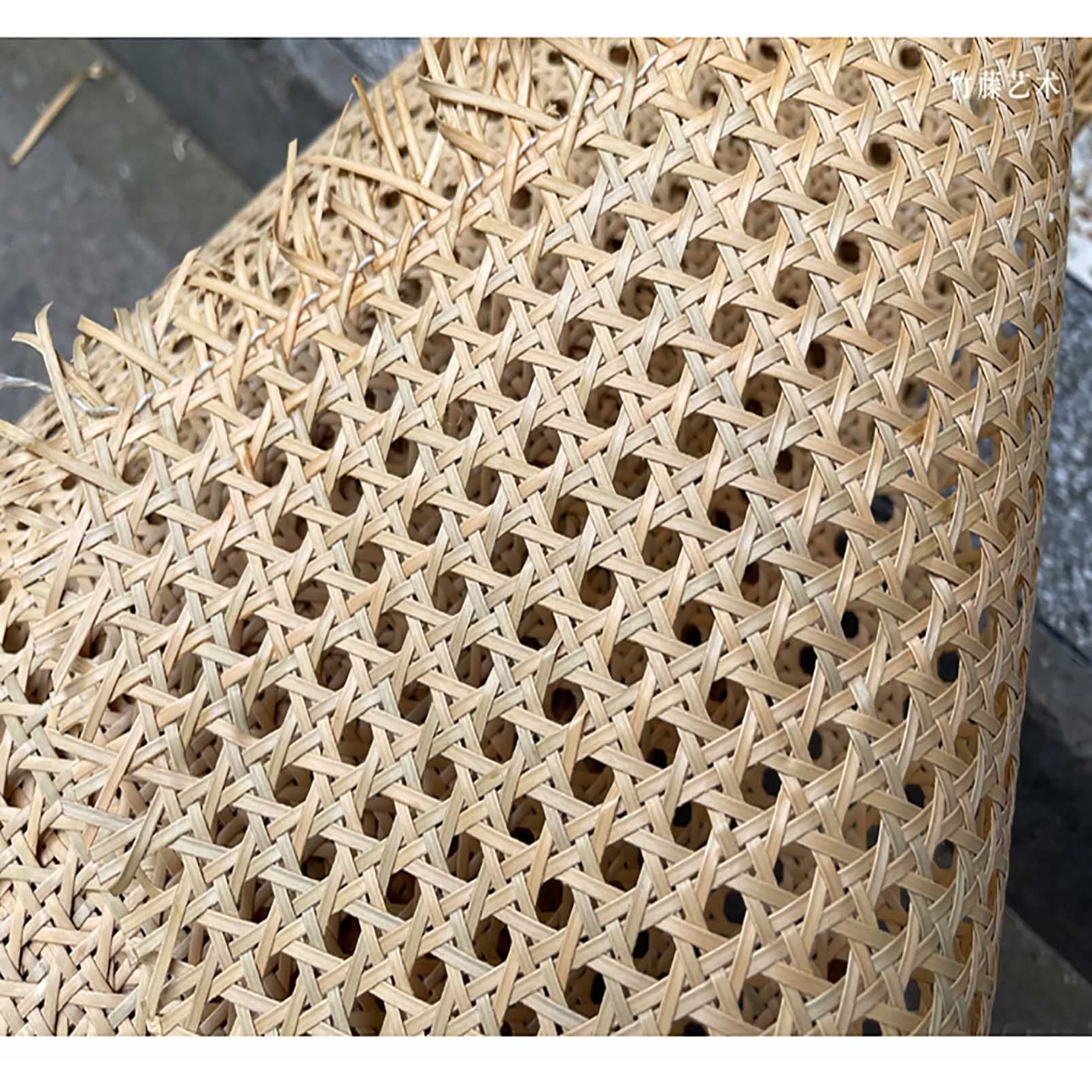 Naturalna pleciona rolka rattanowa - Sześciokątna dzianina - 55 cm x 200 cm (22 cale x 79 cali), nadaje się do dekoracji futrzanych, prac DIY, wystroju domu, d
