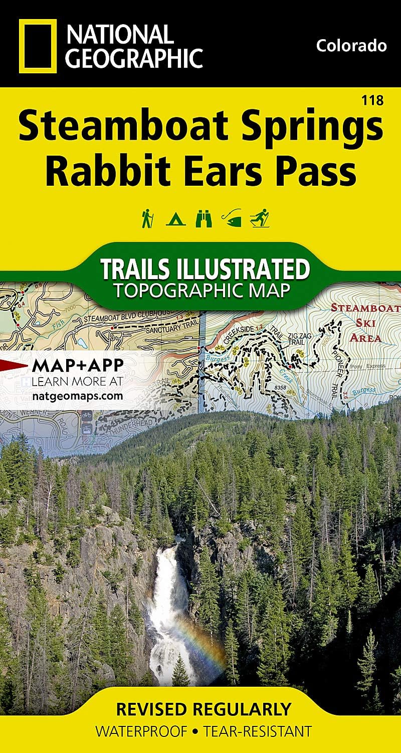 National Geographic Maps - Trails IllustratedSteamboat Springs, Rabbit Ears Pass Map (National Geographic Trails Illustrated Map, 118)