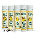Rubber Ducky | Lip Balm with SPF 44, Water Resistant Sunscreen Lip Balm | Vegan, Untinted, Vanilla Flavor, with Vitamin E | All Season - Broad Spectrum Sunscreen for Lips