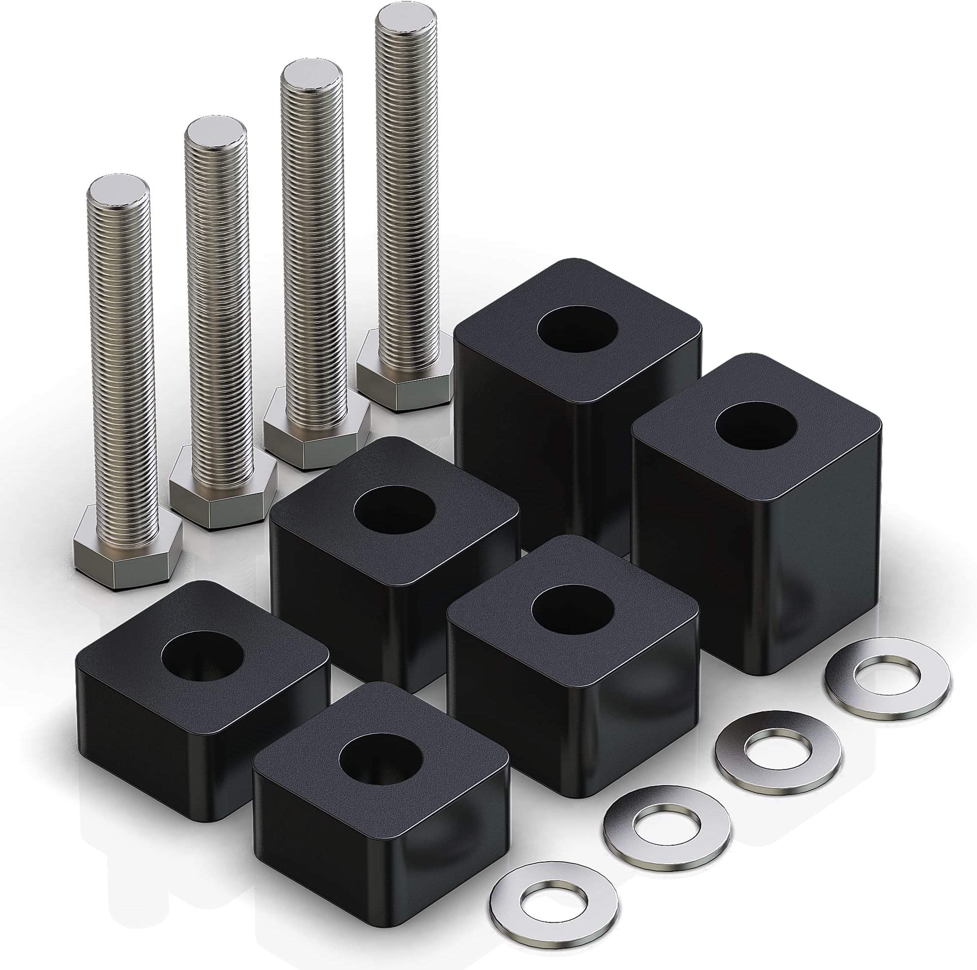RENO Seat Spacers, Driver or Passenger Recline Lift Kit 3/4"-2.25" Compatiable with F150 2015+ / F250 F350 F450 Super Duty 2017+ Model - Lift up Front and Rear of Front Seat