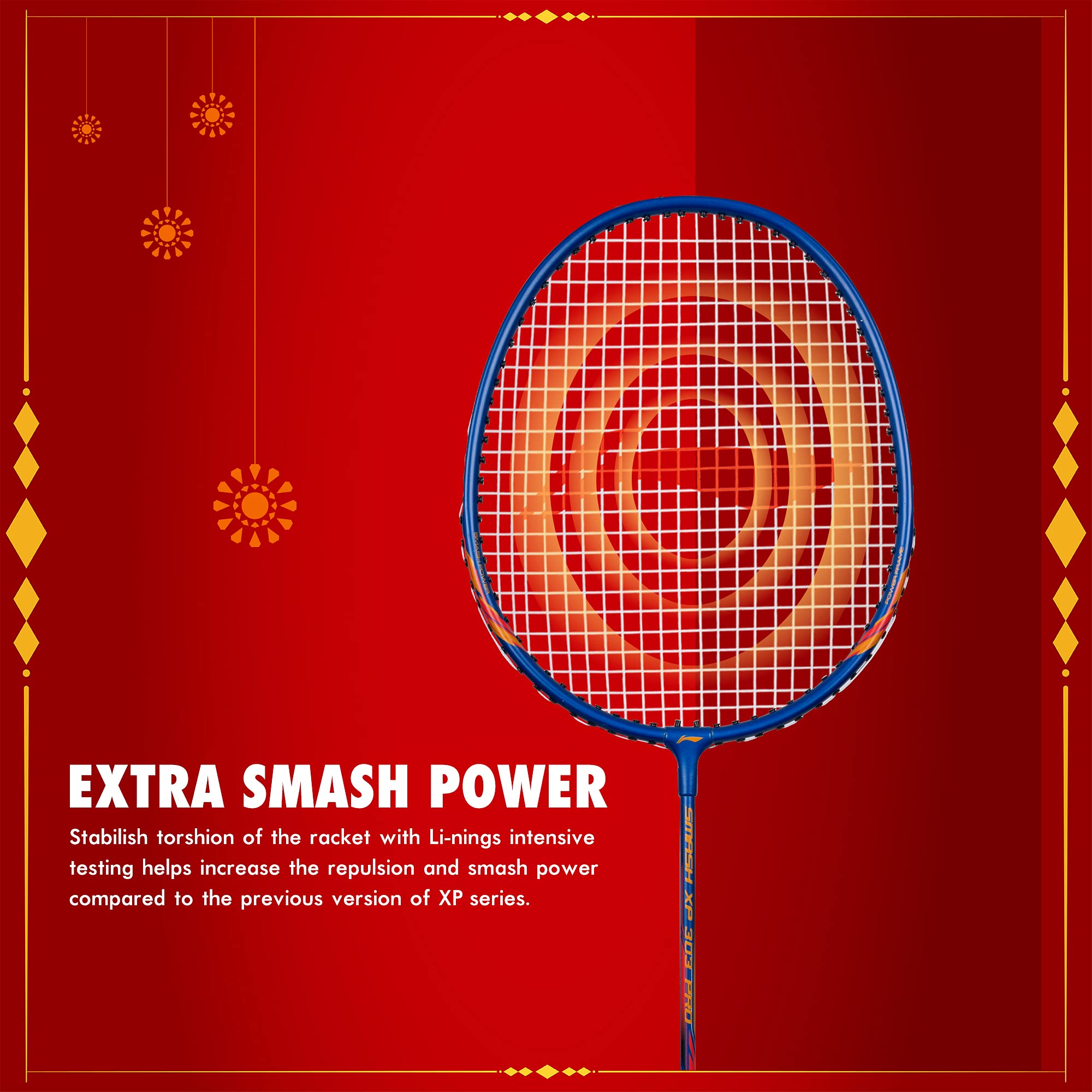 Li-Ning Diwali Gift Pack, Blue/ Red, Aluminium, Badminton 1