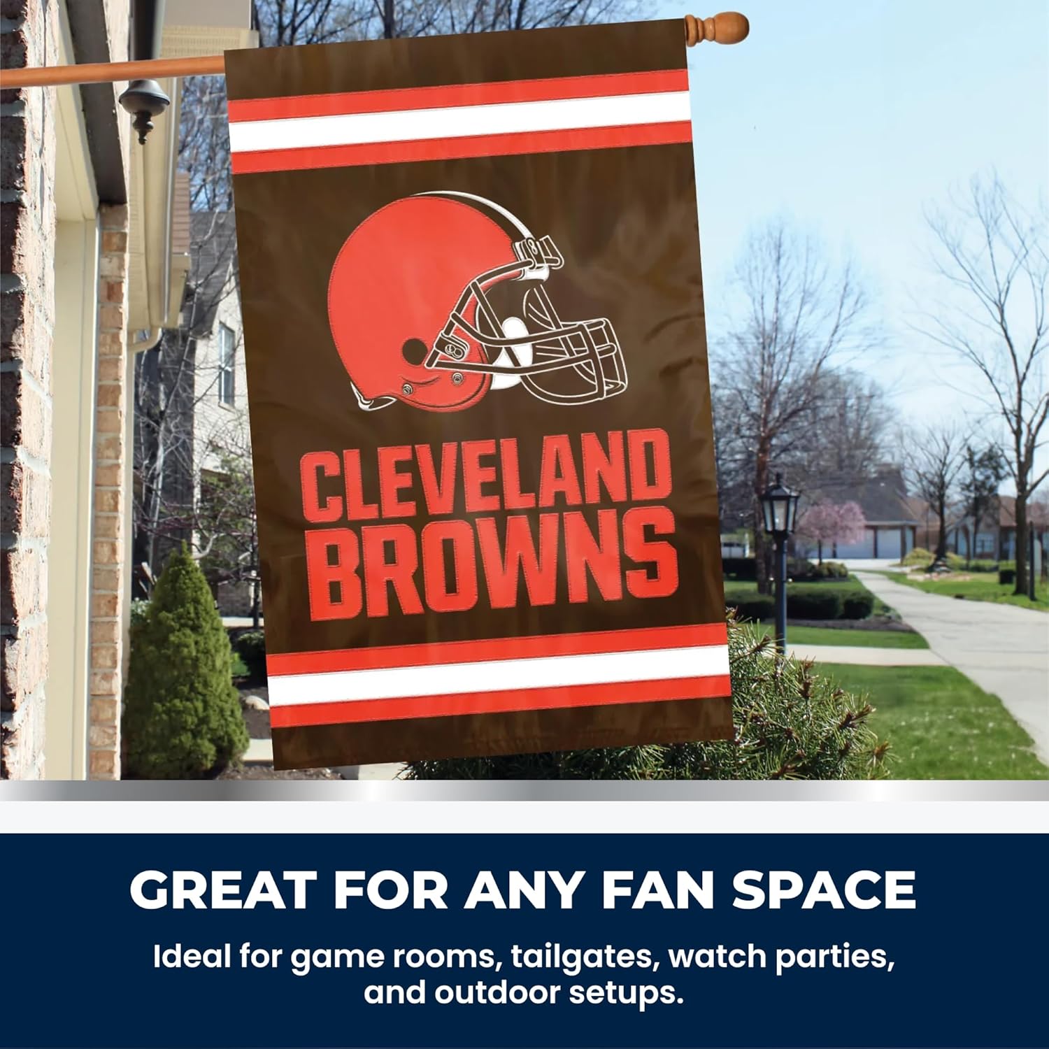 Party Animal NFL Applique House Banner Flag, 44" x 28"