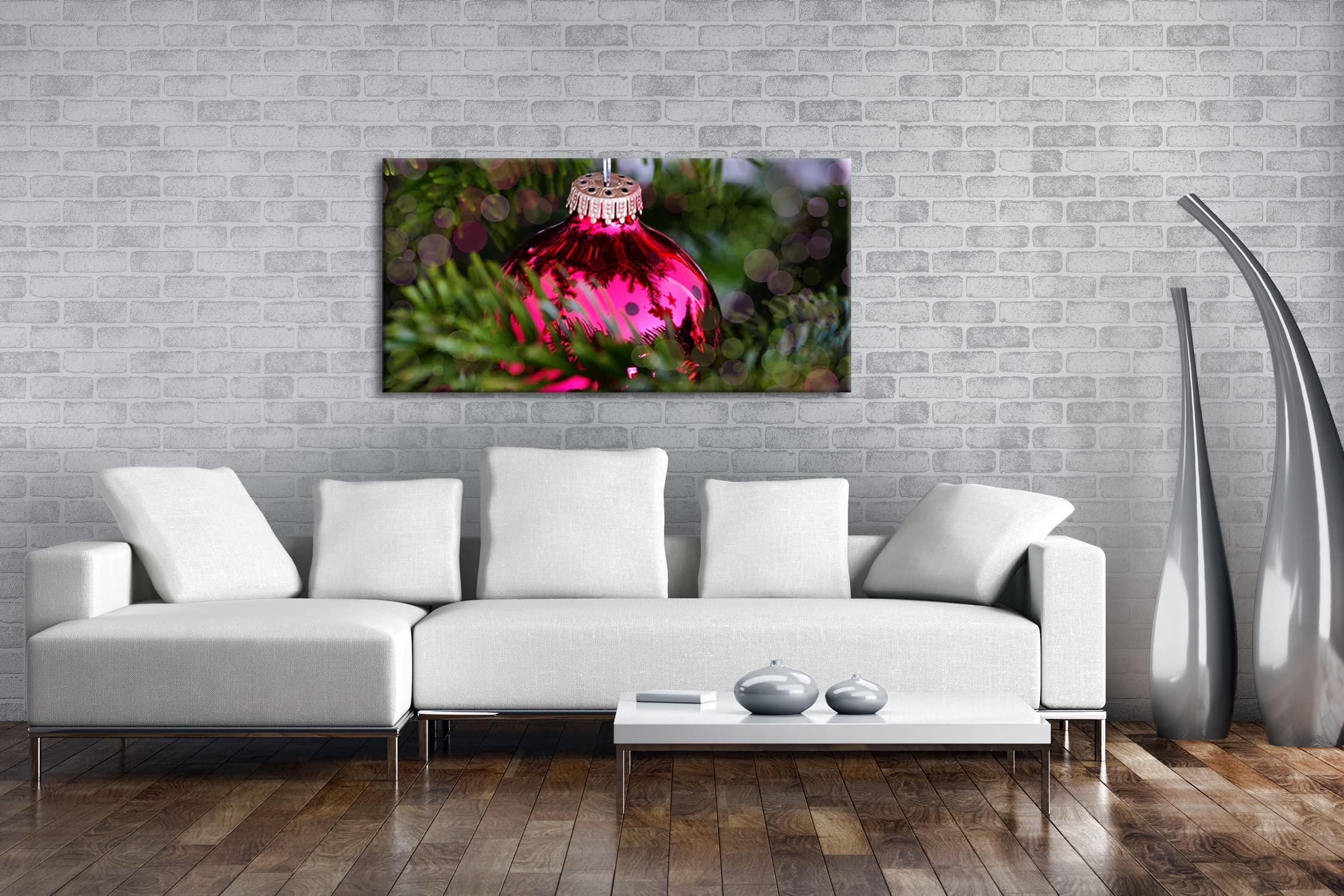 Obraz na płótnie magia bożonarodzeniowa unosi się w powietrzu panoramiczny format: 120 x 60 cm XXL druk artystyczny obraz na blejtramie/obraz ścienny/dekoracja salonu