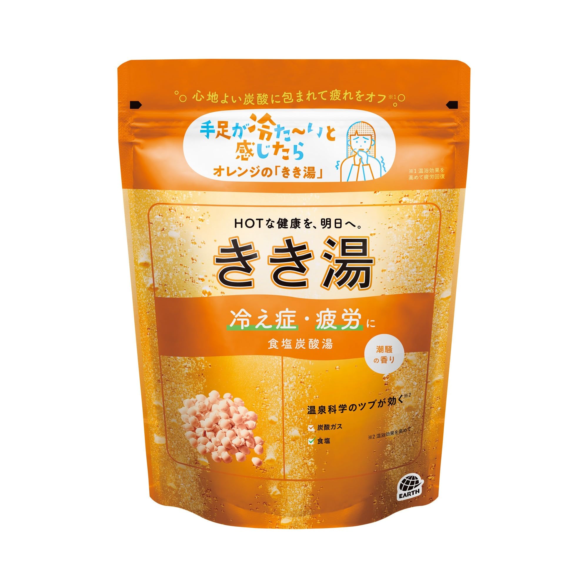 きき湯 食塩炭酸湯 潮騒の香り 360g 約12回分 バスクリン 炭酸 薬用入浴剤 ききゆ お風呂