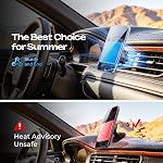 LISEN Magnetic Phone Holder Car Military-Grade Hook Cell Phone Holder Car 6 Strong Magnet Mount for Galaxy S25 S24 S23 Fit iPhone 17/16/15/14/13/12/11 Pro Max All Android Mounts Gifts for Men Mom