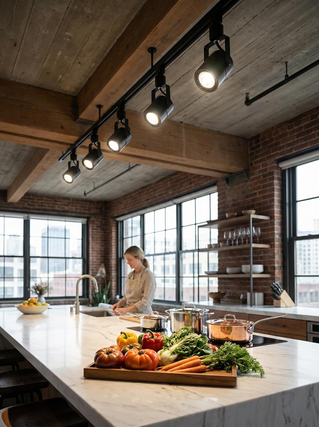 Track Lighting Heads 10W 4000K Cool White Dimmable Bright LED Track Lights Fixtures for Accent Retail Kitchen Artwork,120V Linear Track Light H Type-CRI90+ 24° 500lm - 20 Pack (Black)