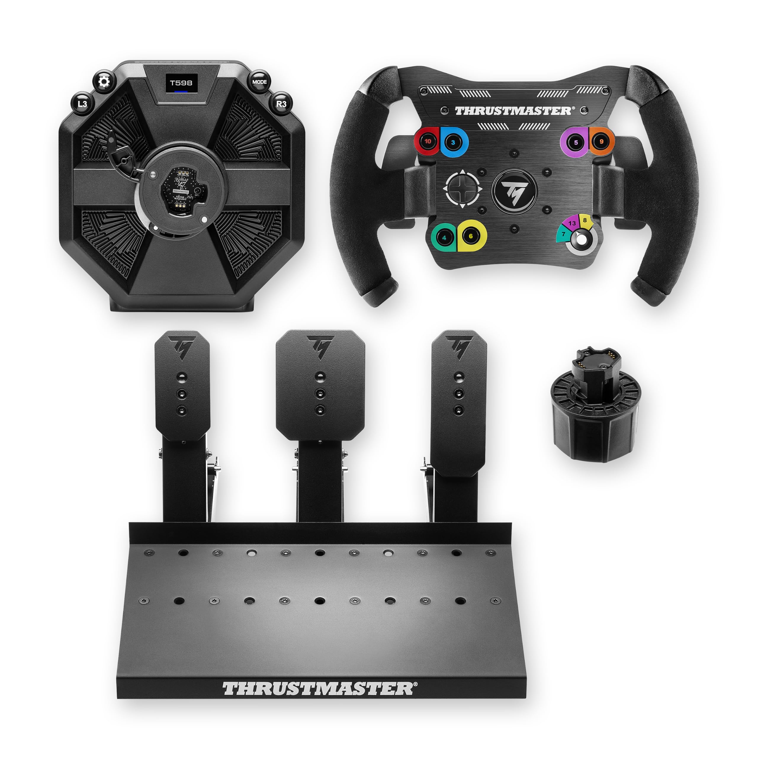 Thrustmaster Kit T598 – Open Wheel, Raceline Pedals III, QRA – PS5/PS4/PC