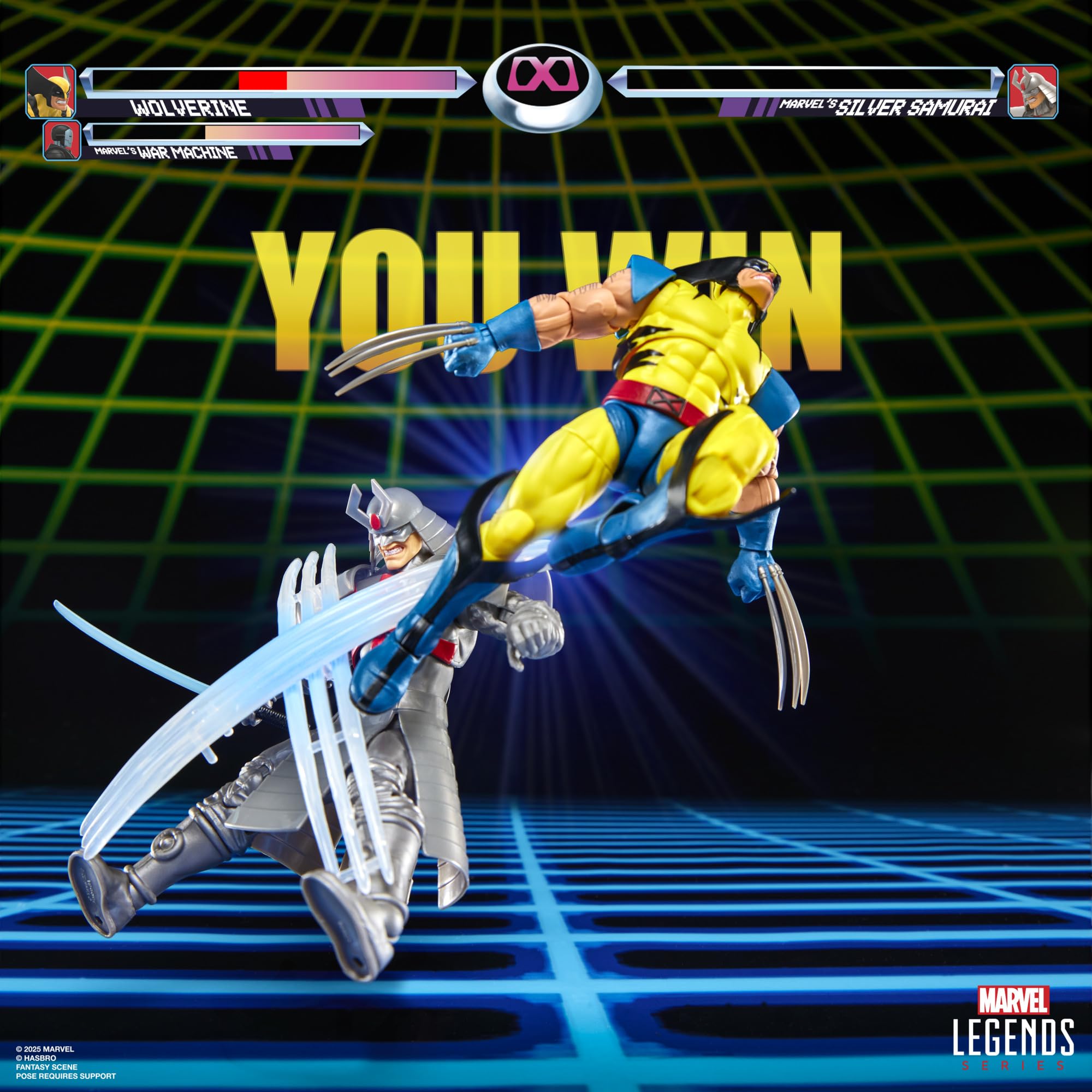 Marvel Legends Series Gamerverse, Lobezno vs. Marvel'S Silver Samurai, Figuras de acción coleccionables