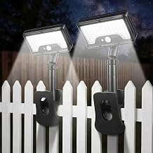 Solar Lights Outdoor Motion Sensor, 92 LED Clip on Solar Light, 360 Rotatable IP65 Waterproof, 2 Pack