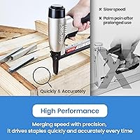 Vista 8 de meite MT7116LN - Grapadora neumática para tapicería, calibre 22, serie 71, corona de 38 pulgadas, 14 a 58 pulgadas de longitud, grapadora de punta