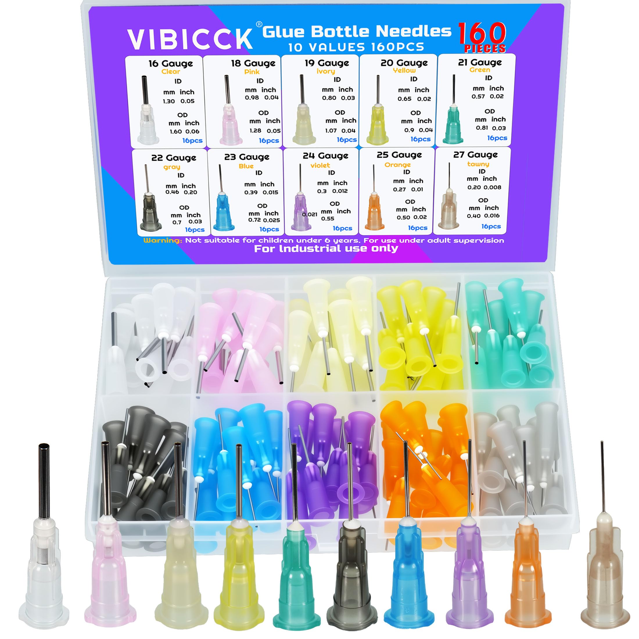 100pcs 19G Blunt Tip Glue Dispensing Nozzles, 0.5 inch — Amazon image 16